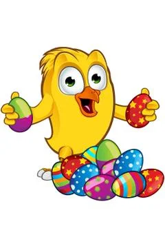 Easter Chick Character Stock Illustration