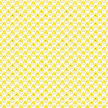 Easter chick hatching pattern isolated Stock Illustration