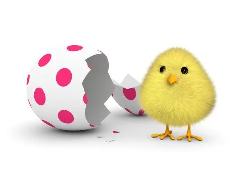 Easter chick Stock Illustration