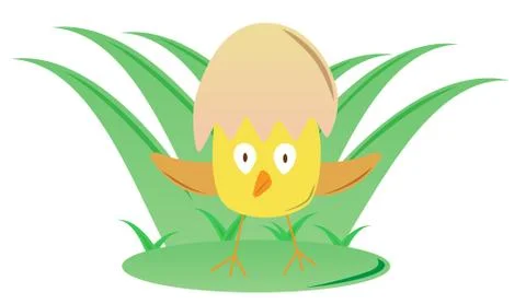 Easter chicken Stock Illustration