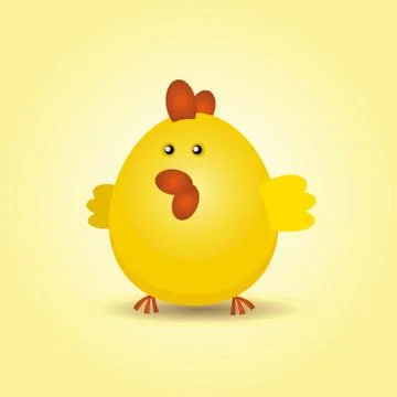 Easter chicken Illustrazione stock