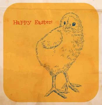 Easter chicken Stock Illustration