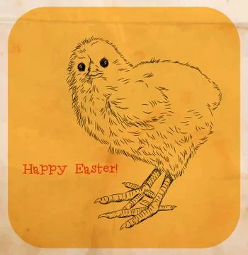 Easter chicken Stock Illustration