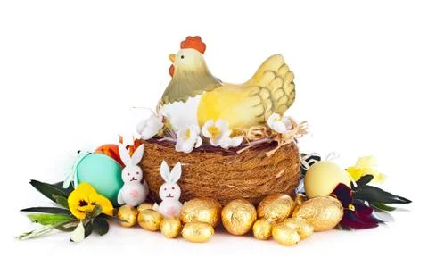 Easter chicken Stock Photos