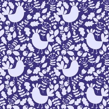 Easter chicken seamless birds pattern for wrapping paper and fabrics Stock Illustration