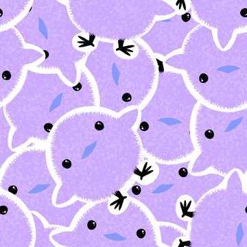 Easter chicken seamless birds pattern for wrapping paper and fabrics Stock Illustration
