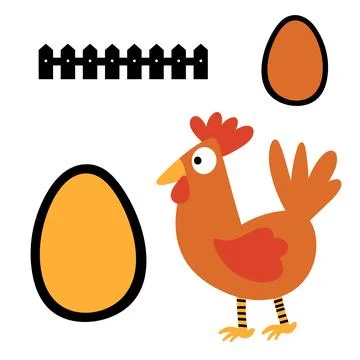 Easter chicken set birds pattern for wrapping paper and fabrics Stock Illustration