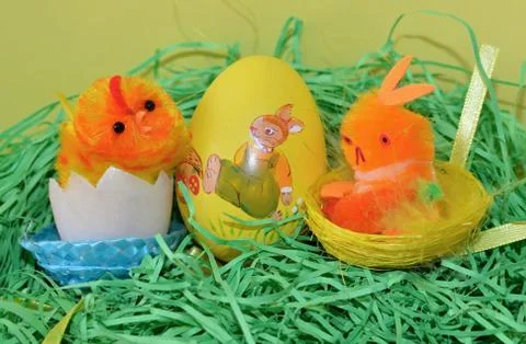 Easter chicks Stock Photos
