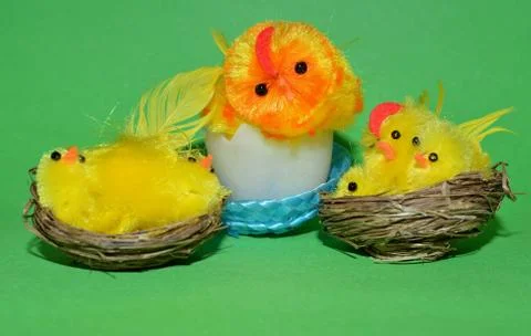 Easter chicks Stock Photos
