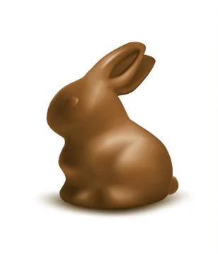 Easter chocolate bunny Stock Illustration