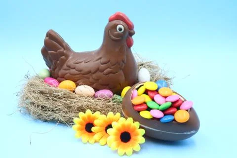 Easter Chocolate Composition Stock Photos
