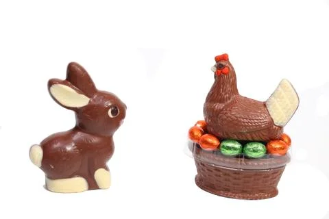Easter chocolate Stock Photos