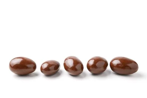 Easter chocolate on white background Stock Photos