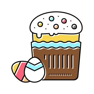 Easter christianity color icon vector illustration Stock Illustration