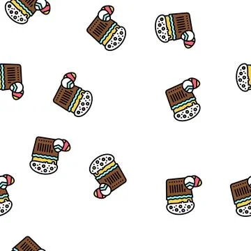 Easter christianity vector seamless pattern 스톡 일러스트