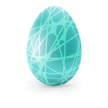 Easter color Egg with lines.  + EPS8 Stock Illustration