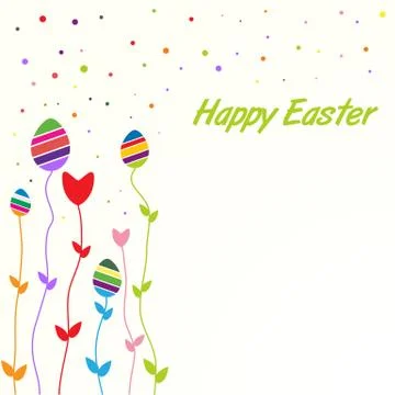 Easter colored card Stock Illustration