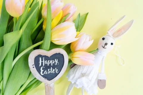 Easter colored eggs Stock Photos