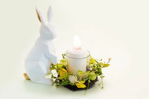 Easter colored eggs Stock Photos