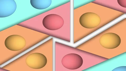 Easter colorful eggs moving background Stock Footage 306078004