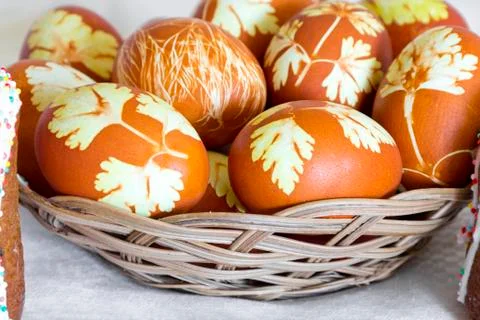Easter colorful eggs Stock Photos