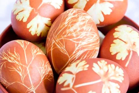 Easter colorful eggs Stock Photos