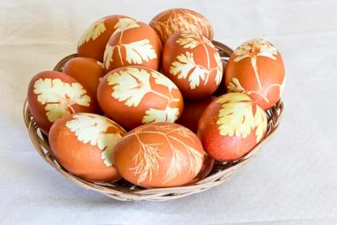 Easter colorful eggs Stock Photos