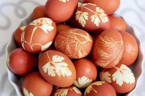 Easter colorful eggs Stock Photos