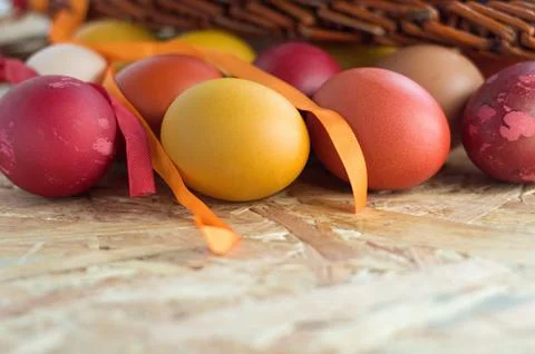 Easter colorful eggs Stock Photos
