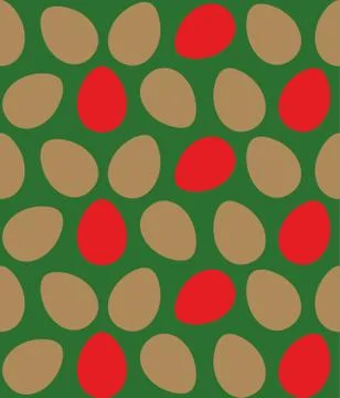 Easter colorful painted eggs seamless art pattern Stock Illustration