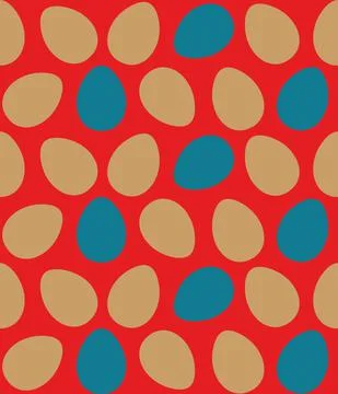 Easter colorful painted eggs seamless art pattern Illustrazione stock