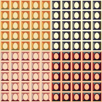 Easter colorful pattern fabric Stock Illustration