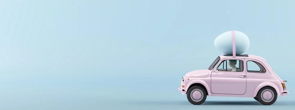 Easter is coming. 3d rendering イラスト素材