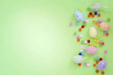 Easter composition with eggs. Festive decoration. Happy Easter Stock-Fotos