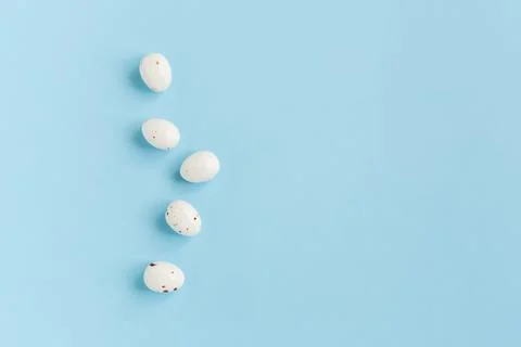 Easter composition with eggs. Stock Photos