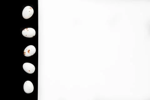 Easter composition with eggs. Stock Photos