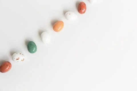 Easter composition with eggs. Stock Photos