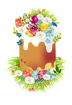 Easter composition, Stock Illustration