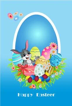 Easter composition, Stock Illustration
