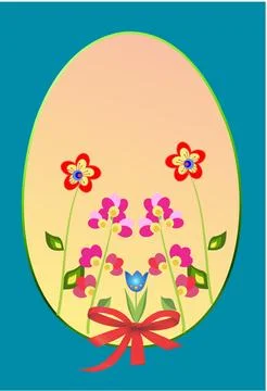 Easter composition, Stock Illustration