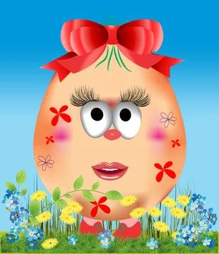 Easter composition, Stock Illustration