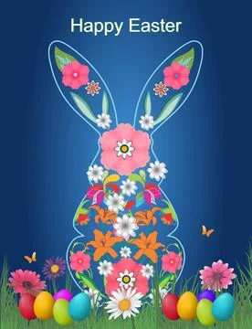 Easter composition, Stock Illustration