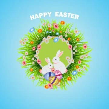 Easter composition, Stock Illustration