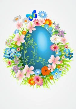 Easter composition, Stock-Illustration