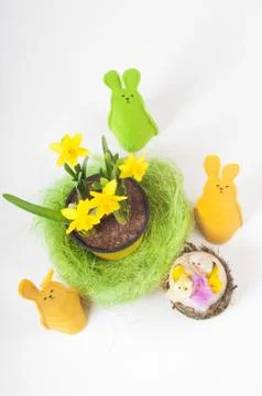 Easter composition 스톡 사진