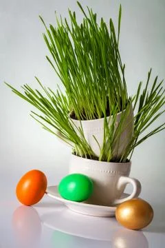Easter composition Stock Photos