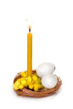 Easter composition Stock Photos