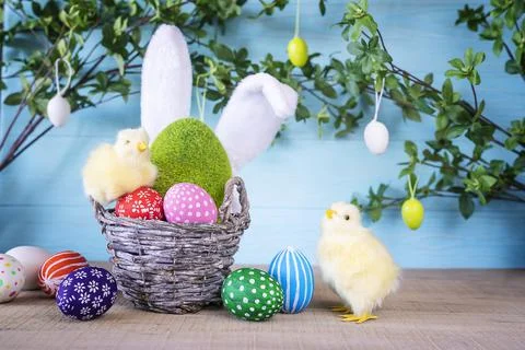 Easter composition. Stock Photos