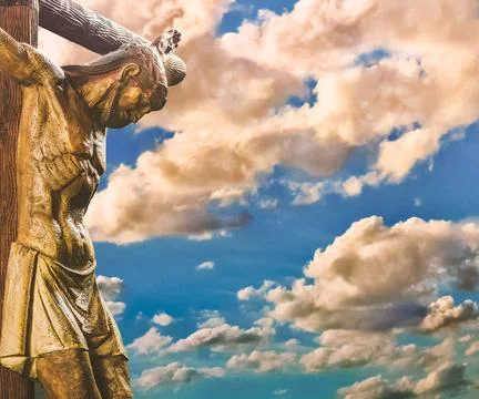 Easter Concept Background Template Chrisitanity religious concept artwork ... Stock Photos