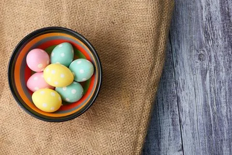 Easter concept with egg on pink background. Stock Photos